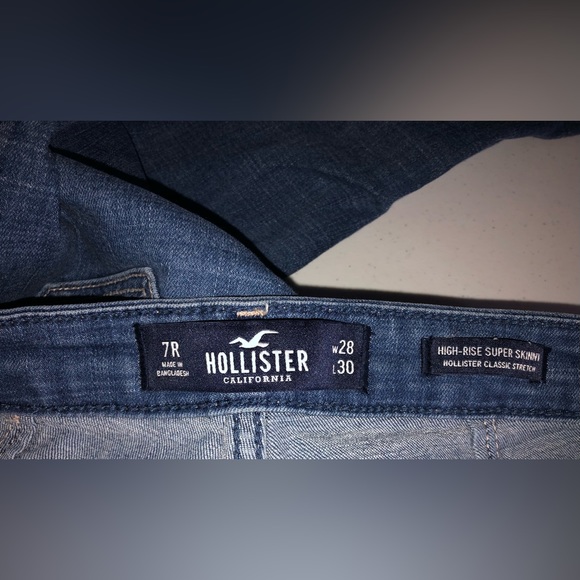 Hollister Super Skinny Stretch Hi Rise 7R - Picture 3 of 5